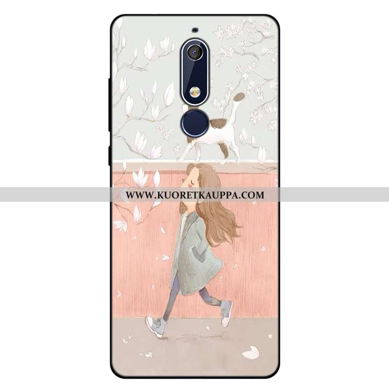 Kuori Nokia 5.1, Kuoret Nokia 5.1, Kotelo Nokia 5.1 Suuntaus Pehmeä Neste Sininen All Inclusive Luov