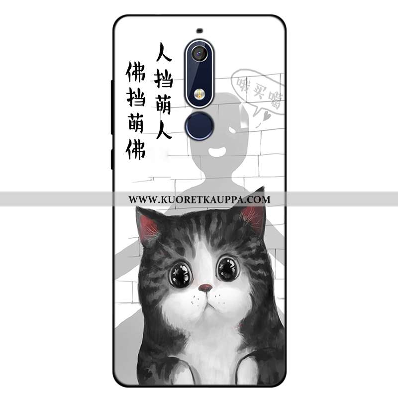 Kuori Nokia 5.1, Kuoret Nokia 5.1, Kotelo Nokia 5.1 Suuntaus Pehmeä Neste Sininen All Inclusive Luov