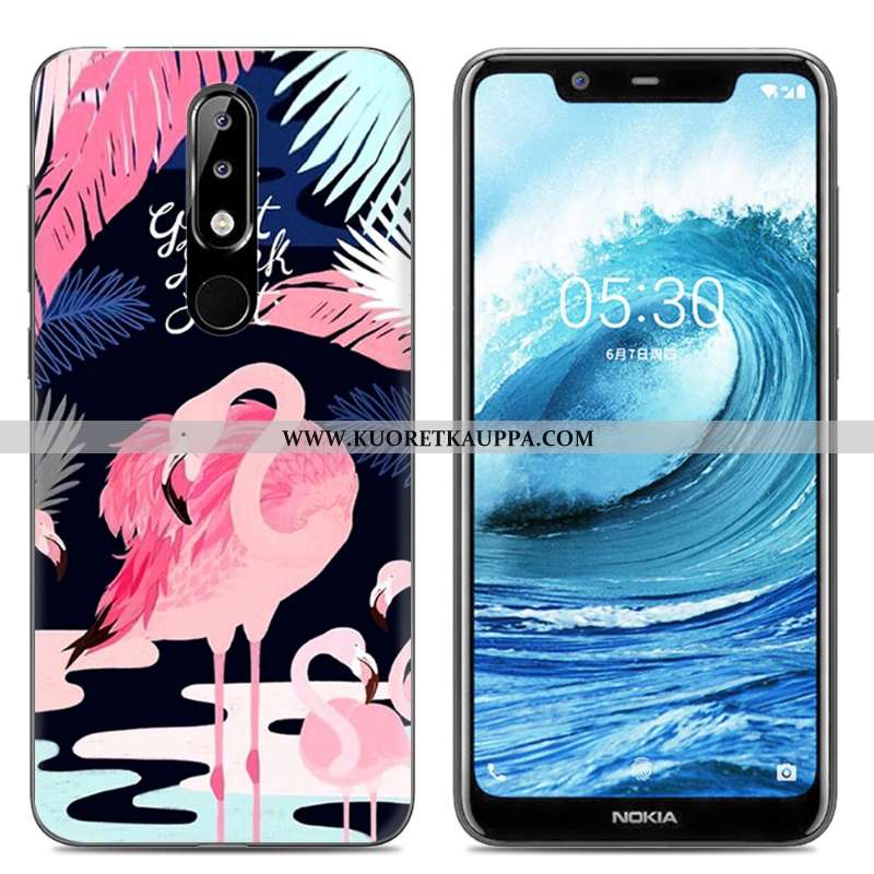 Kuori Nokia 5.1 Plus, Kuoret Nokia 5.1 Plus, Kotelo Nokia 5.1 Plus Luova Sarjakuva Pehmeä Neste Suoj