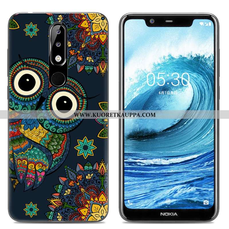 Kuori Nokia 5.1 Plus, Kuoret Nokia 5.1 Plus, Kotelo Nokia 5.1 Plus Luova Sarjakuva Pehmeä Neste Suoj