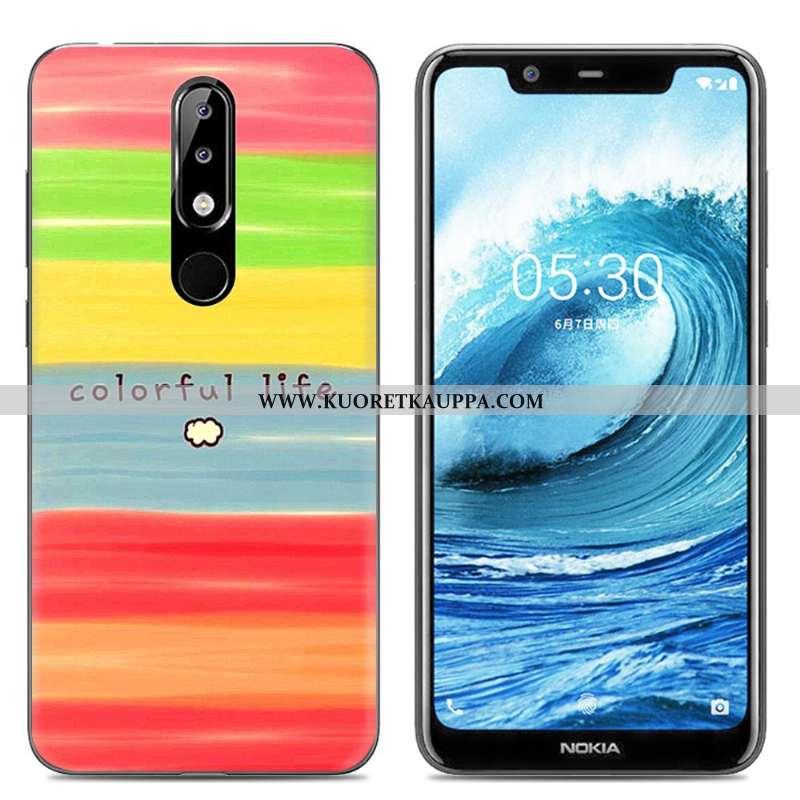 Kuori Nokia 5.1 Plus, Kuoret Nokia 5.1 Plus, Kotelo Nokia 5.1 Plus Luova Sarjakuva Pehmeä Neste Suoj