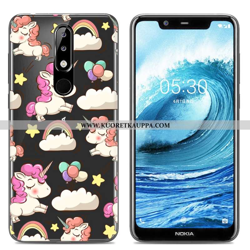 Kuori Nokia 5.1 Plus, Kuoret Nokia 5.1 Plus, Kotelo Nokia 5.1 Plus Luova Sarjakuva Pehmeä Neste Suoj