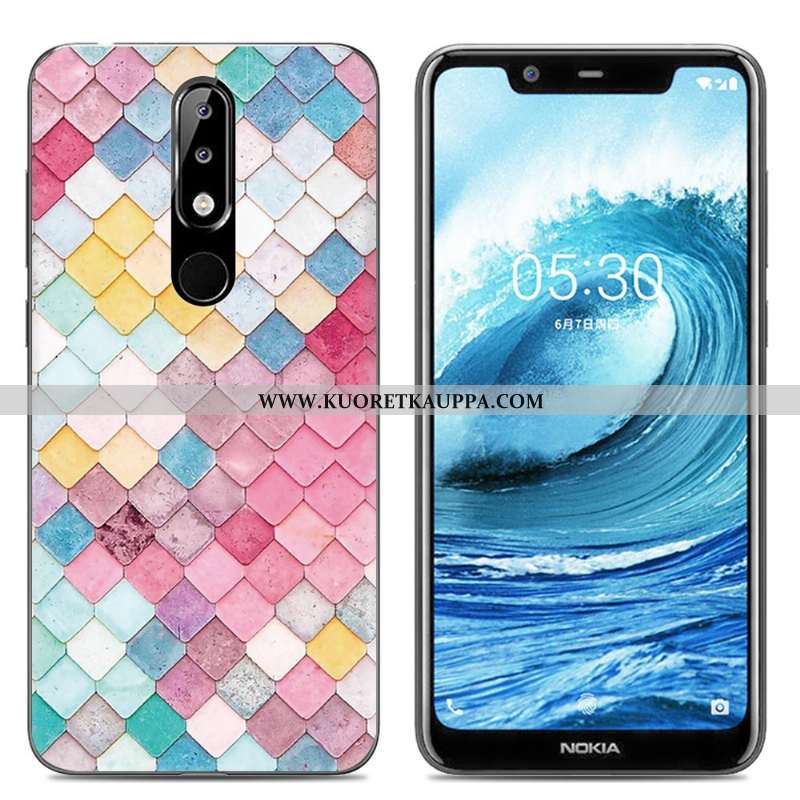 Kuori Nokia 5.1 Plus, Kuoret Nokia 5.1 Plus, Kotelo Nokia 5.1 Plus Luova Sarjakuva Pehmeä Neste Suoj