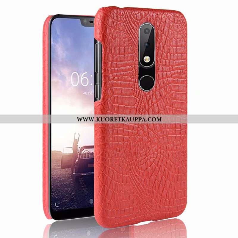 Kuori Nokia 5.1 Plus, Kuoret Nokia 5.1 Plus, Kotelo Nokia 5.1 Plus Nahka Kukkakuvio Puhelimen Krokot