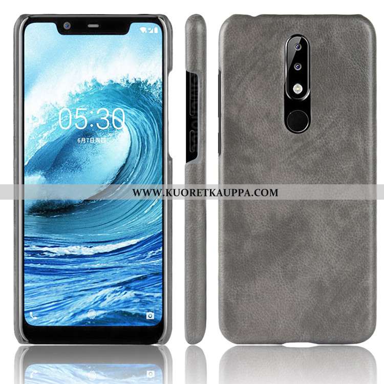 Kuori Nokia 5.1 Plus, Kuoret Nokia 5.1 Plus, Kotelo Nokia 5.1 Plus Nahka Kukkakuvio Puhelimen Litsi 