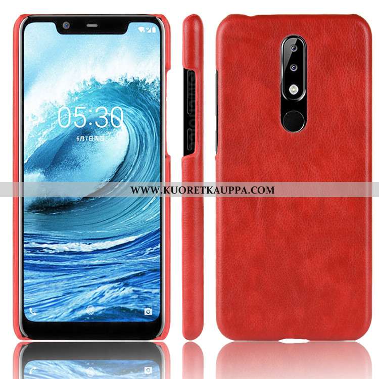 Kuori Nokia 5.1 Plus, Kuoret Nokia 5.1 Plus, Kotelo Nokia 5.1 Plus Nahka Kukkakuvio Puhelimen Litsi 