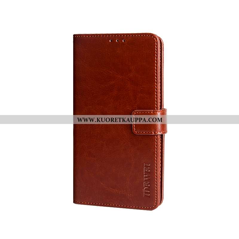 Kuori Nokia 5.1 Plus, Kuoret Nokia 5.1 Plus, Kotelo Nokia 5.1 Plus Nahkakuori Luova Suojaus Punainen