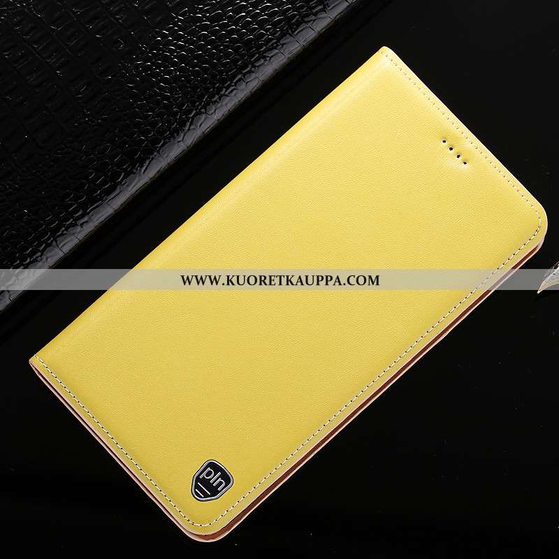 Kuori Nokia 5.1 Plus, Kuoret Nokia 5.1 Plus, Kotelo Nokia 5.1 Plus Suojaus Nahkakuori Keltainen Puhe