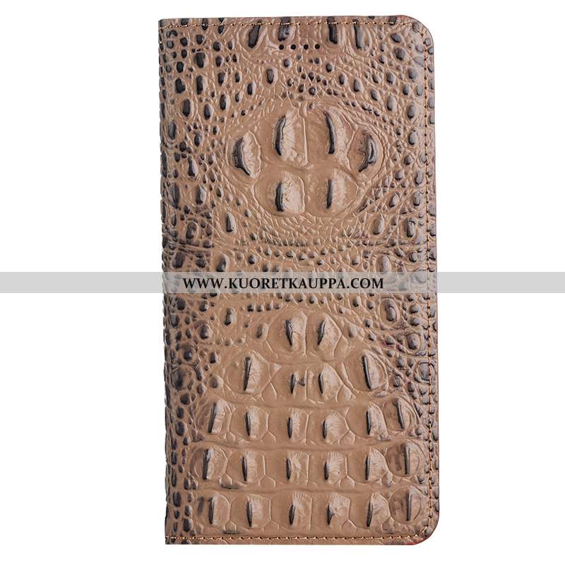 Kuori Nokia 5.1 Plus, Kuoret Nokia 5.1 Plus, Kotelo Nokia 5.1 Plus Suojaus Nahkakuori Khaki Puhelime