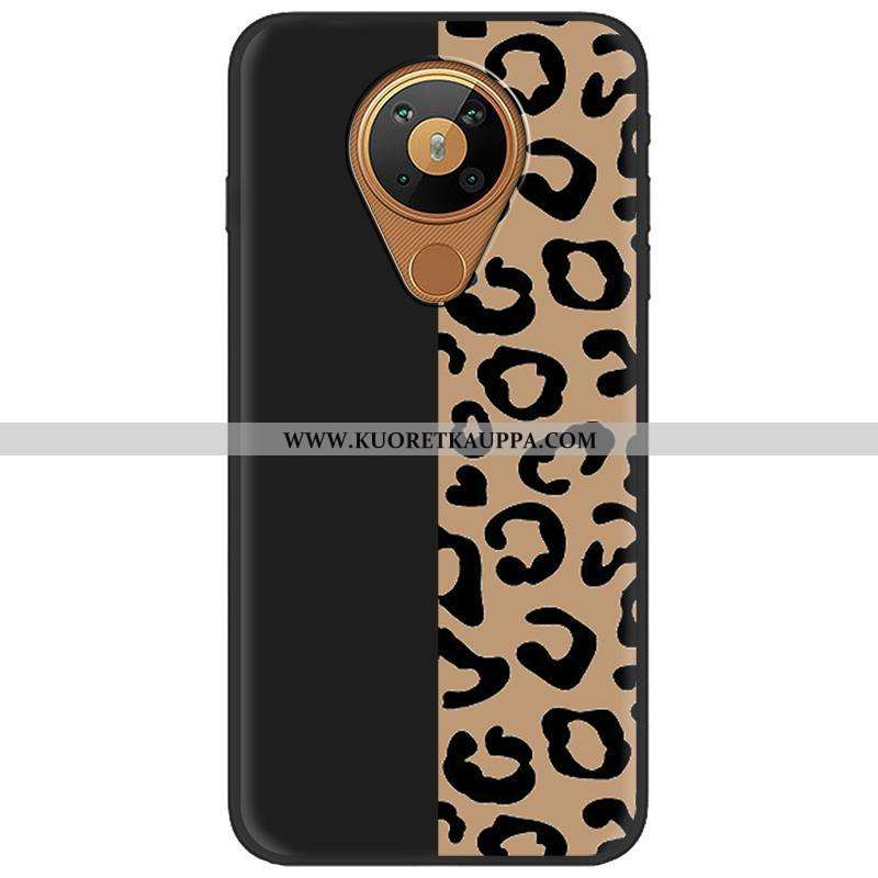 Kuori Nokia 5.3, Kuoret Nokia 5.3, Kotelo Nokia 5.3 Ihana Pehmeä Neste Sarjakuva Pu Musta Mustat