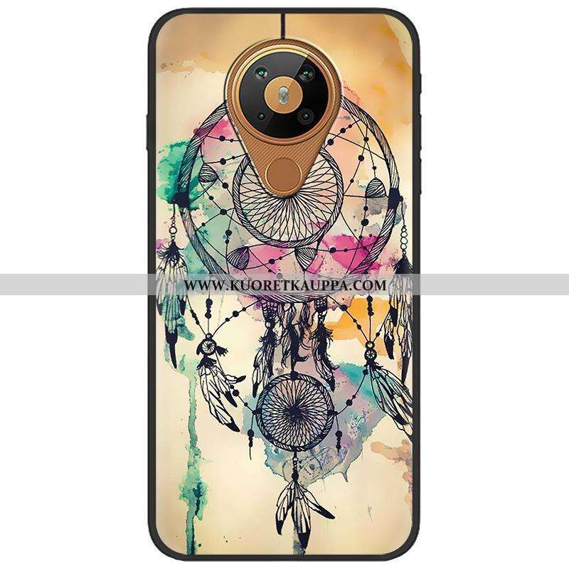 Kuori Nokia 5.3, Kuoret Nokia 5.3, Kotelo Nokia 5.3 Ihana Pehmeä Neste Sarjakuva Pu Musta Mustat