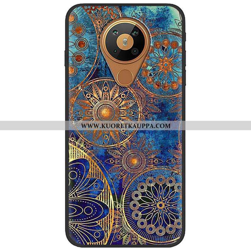 Kuori Nokia 5.3, Kuoret Nokia 5.3, Kotelo Nokia 5.3 Ihana Pehmeä Neste Sarjakuva Pu Musta Mustat