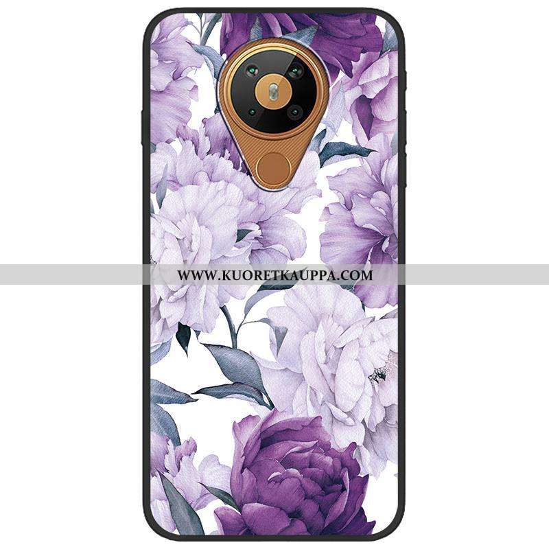 Kuori Nokia 5.3, Kuoret Nokia 5.3, Kotelo Nokia 5.3 Ihana Pehmeä Neste Sarjakuva Pu Musta Mustat