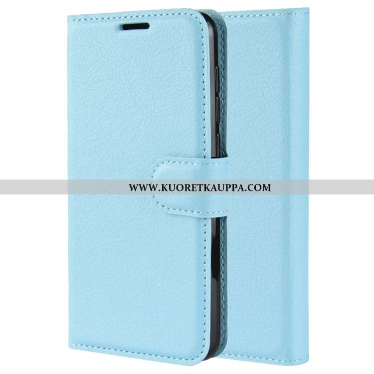 Kuori Nokia 5.3, Kuoret Nokia 5.3, Kotelo Nokia 5.3 Nahkakuori Pesty Suede Murtumaton Simpukka Vihre