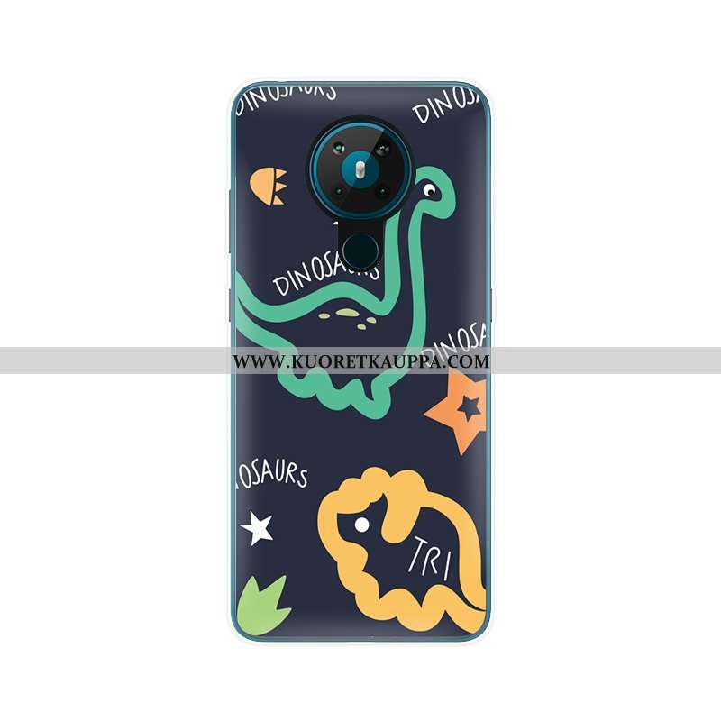 Kuori Nokia 5.3, Kuoret Nokia 5.3, Kotelo Nokia 5.3 Pehmeä Neste Valo Muokata Silikoni Suojaus Valko