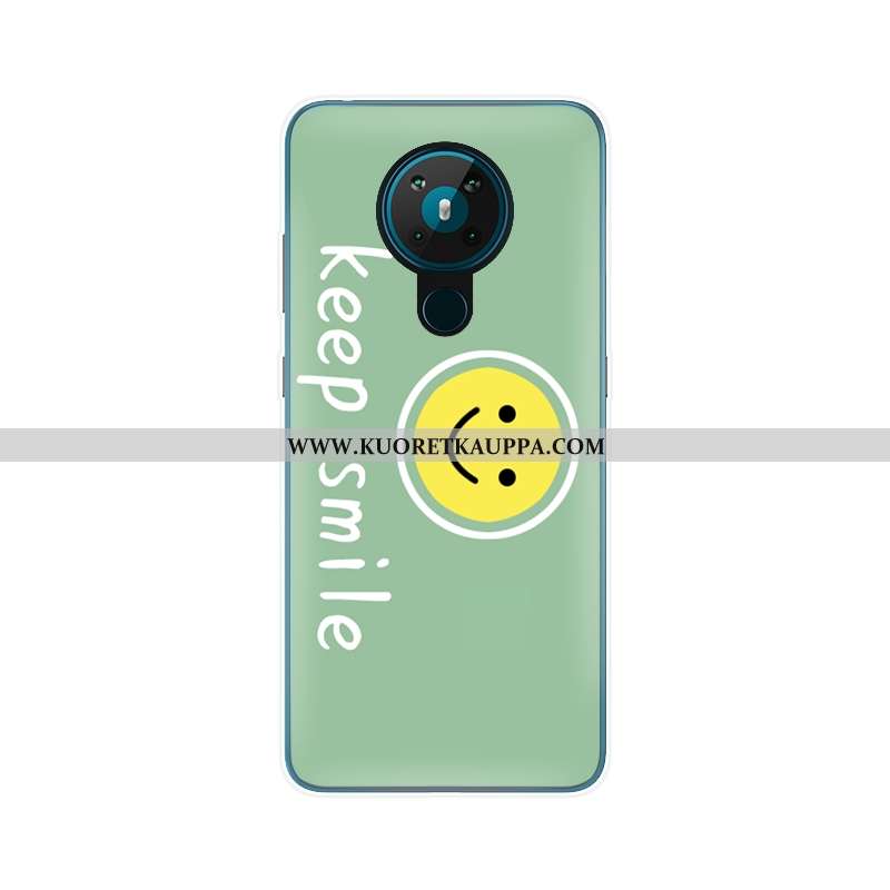 Kuori Nokia 5.3, Kuoret Nokia 5.3, Kotelo Nokia 5.3 Pehmeä Neste Valo Muokata Silikoni Suojaus Valko