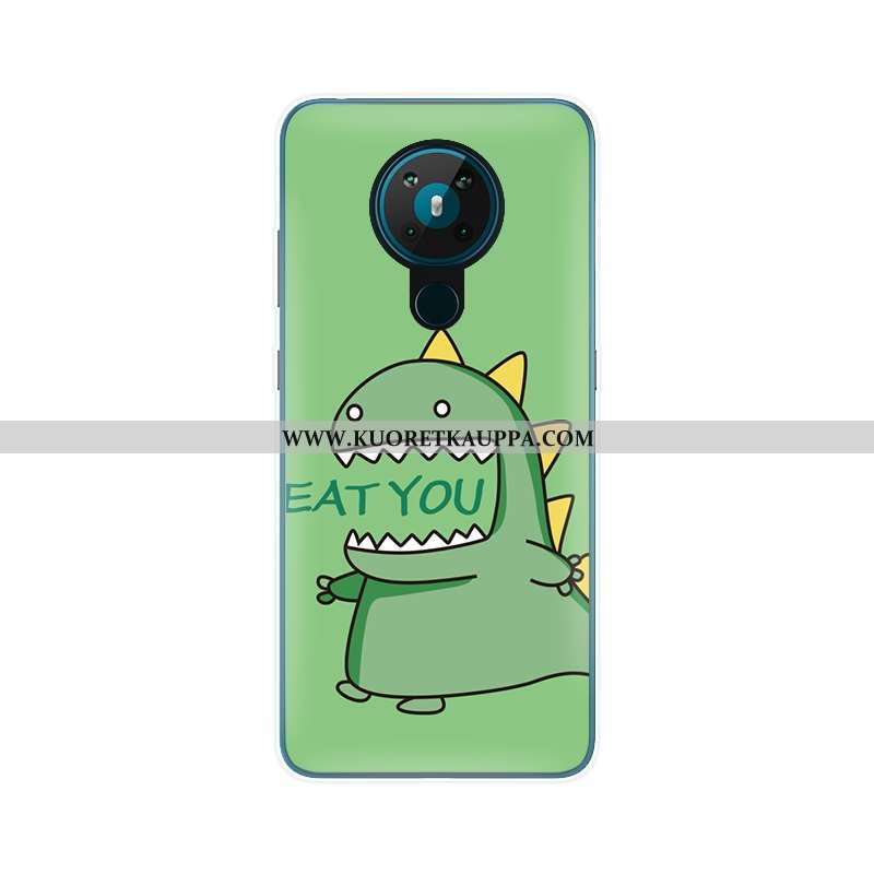 Kuori Nokia 5.3, Kuoret Nokia 5.3, Kotelo Nokia 5.3 Pehmeä Neste Valo Muokata Silikoni Suojaus Valko