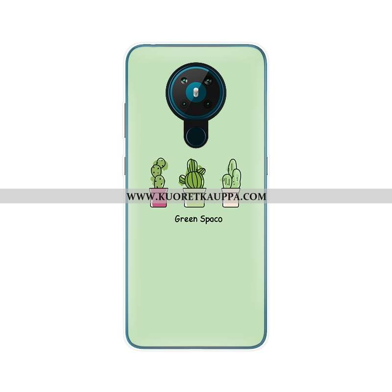 Kuori Nokia 5.3, Kuoret Nokia 5.3, Kotelo Nokia 5.3 Pehmeä Neste Valo Muokata Silikoni Suojaus Valko