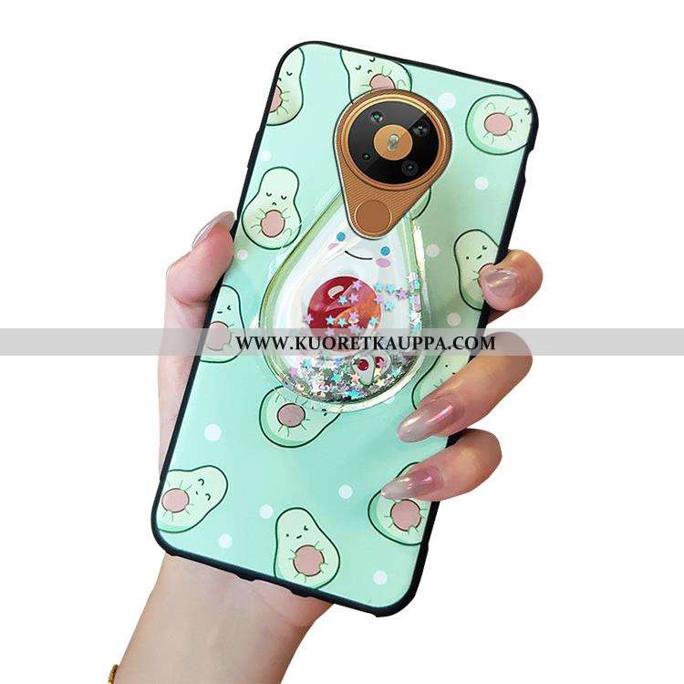 Kuori Nokia 5.3, Kuoret Nokia 5.3, Kotelo Nokia 5.3 Sarjakuva Suuntaus Päivänkakkara Vihreä