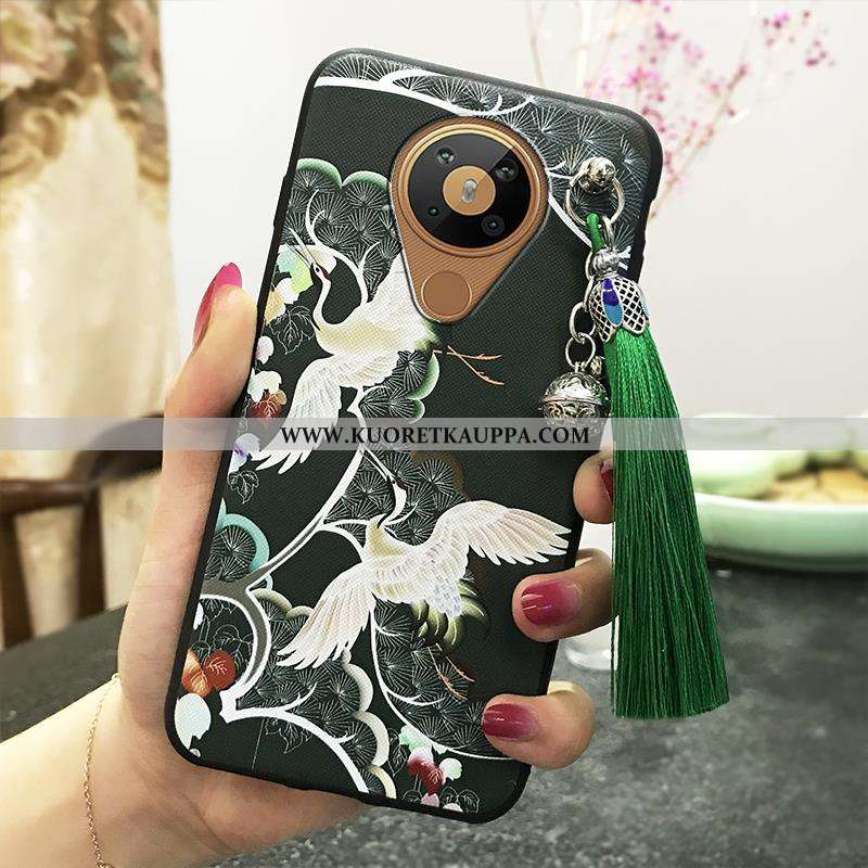 Kuori Nokia 5.3, Kuoret Nokia 5.3, Kotelo Nokia 5.3 Silikoni Suojaus Tuuli Vuosikerta Palatsi Vihreä