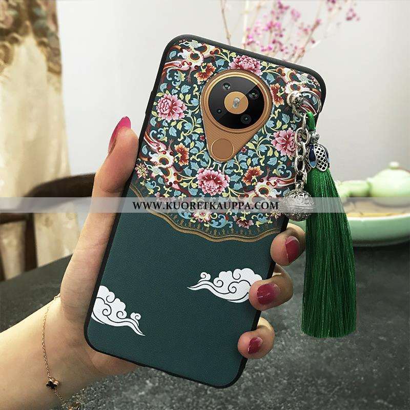 Kuori Nokia 5.3, Kuoret Nokia 5.3, Kotelo Nokia 5.3 Silikoni Suojaus Tuuli Vuosikerta Palatsi Vihreä