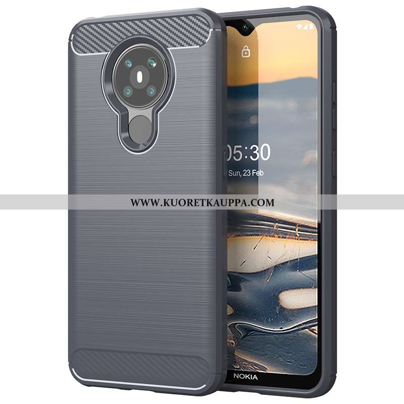 Kuori Nokia 5.3, Kuoret Nokia 5.3, Kotelo Nokia 5.3 Suojaus Kukkakuvio Pehmeä Neste Musta Puhelimen 