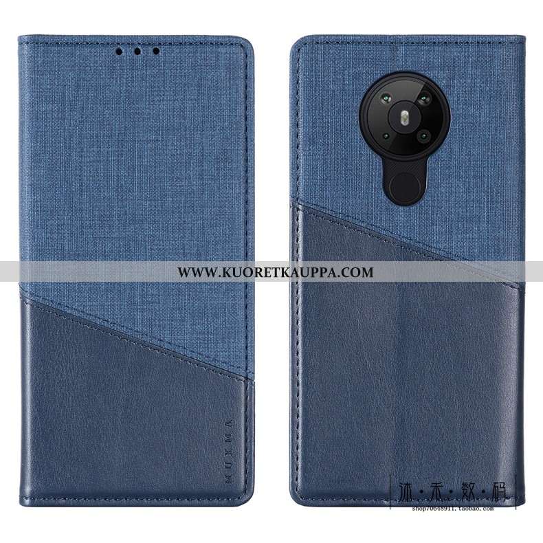 Kuori Nokia 5.3, Kuoret Nokia 5.3, Kotelo Nokia 5.3 Suojaus Nahkakuori Puhelimen Sininen