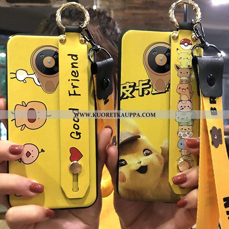 Kuori Nokia 5.3, Kuoret Nokia 5.3, Kotelo Nokia 5.3 Suuntaus Pehmeä Neste Tuki Pieni Keltaiset