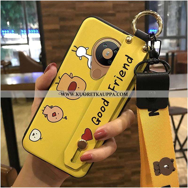 Kuori Nokia 5.3, Kuoret Nokia 5.3, Kotelo Nokia 5.3 Suuntaus Pehmeä Neste Tuki Pieni Keltaiset