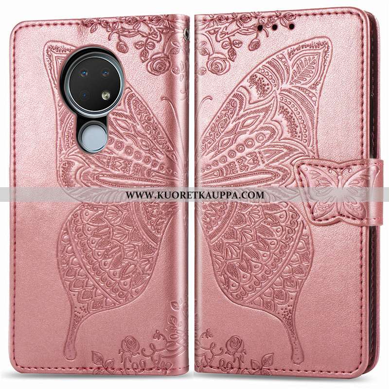 Kuori Nokia 6.2, Kuoret Nokia 6.2, Kotelo Nokia 6.2 Ihana Nahka Puhelimen Suojauskuori Violetti