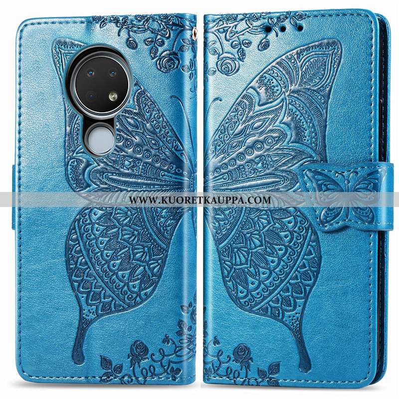 Kuori Nokia 6.2, Kuoret Nokia 6.2, Kotelo Nokia 6.2 Ihana Nahka Puhelimen Suojauskuori Violetti