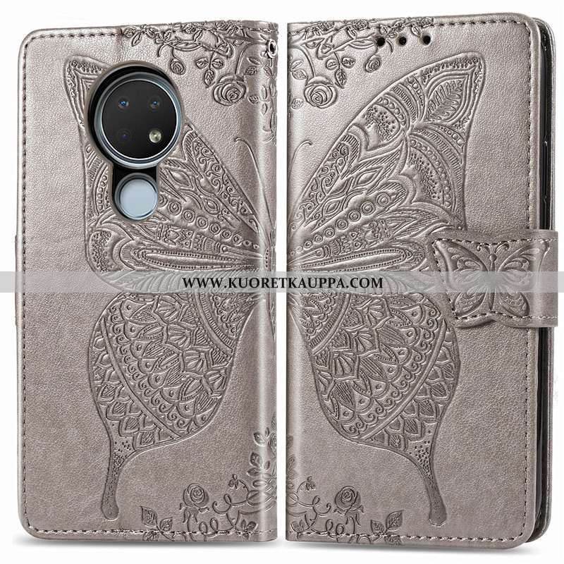 Kuori Nokia 6.2, Kuoret Nokia 6.2, Kotelo Nokia 6.2 Ihana Nahka Puhelimen Suojauskuori Violetti