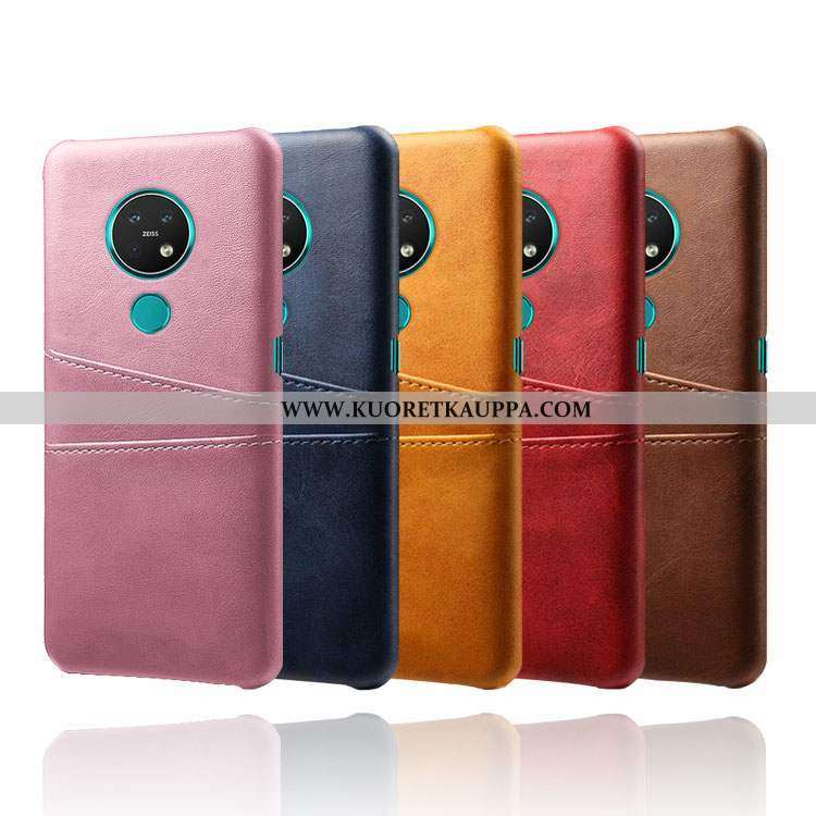 Kuori Nokia 6.2, Kuoret Nokia 6.2, Kotelo Nokia 6.2 Nahka Kukkakuvio Jauhe Pieni Pinkki