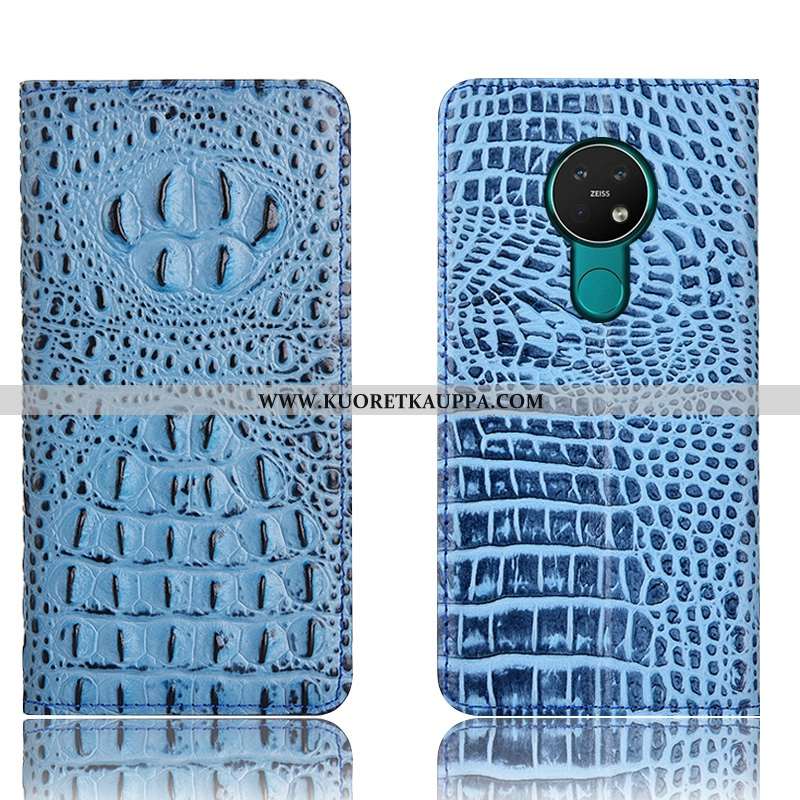 Kuori Nokia 6.2, Kuoret Nokia 6.2, Kotelo Nokia 6.2 Nahkakuori Suojaus All Inclusive Puhelimen Sinin