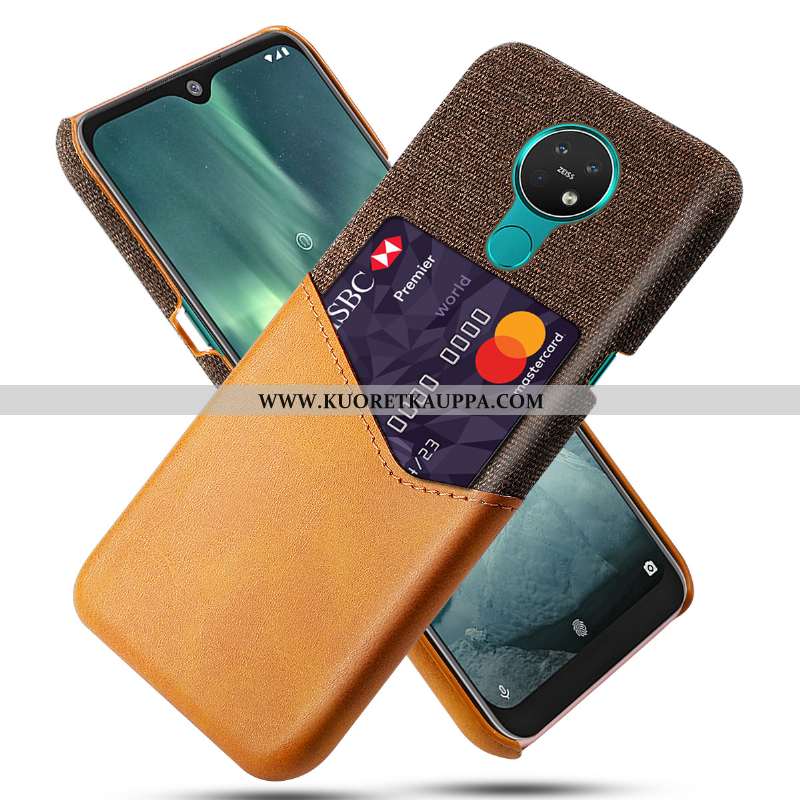 Kuori Nokia 6.2, Kuoret Nokia 6.2, Kotelo Nokia 6.2 Suojaus Nahka Valo Kova Punainen