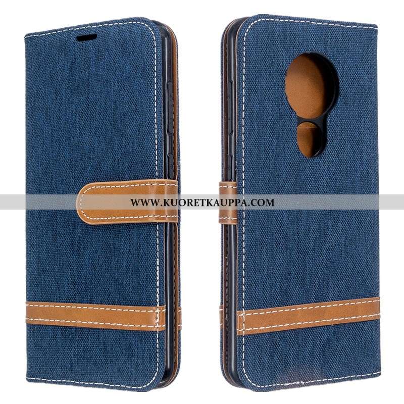 Kuori Nokia 6.2, Kuoret Nokia 6.2, Kotelo Nokia 6.2 Suojaus Nahkakuori Puhelimen Denimi All Inclusiv