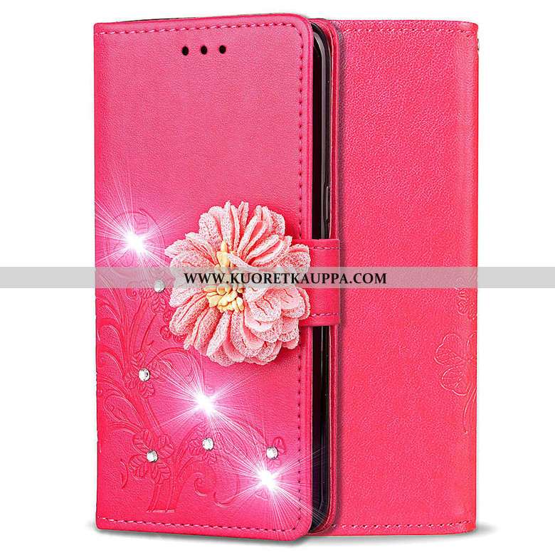 Kuori Nokia 6.2, Kuoret Nokia 6.2, Kotelo Nokia 6.2 Suojaus Nahkakuori Punainen Simpukka