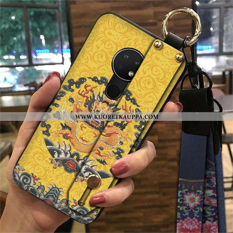 Kuori Nokia 6.2, Kuoret Nokia 6.2, Kotelo Nokia 6.2 Suuntaus Pehmeä Neste Tuuli Keltainen Puhelimen 