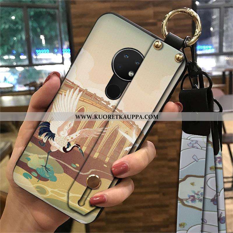 Kuori Nokia 6.2, Kuoret Nokia 6.2, Kotelo Nokia 6.2 Suuntaus Pehmeä Neste Tuuli Keltainen Puhelimen 