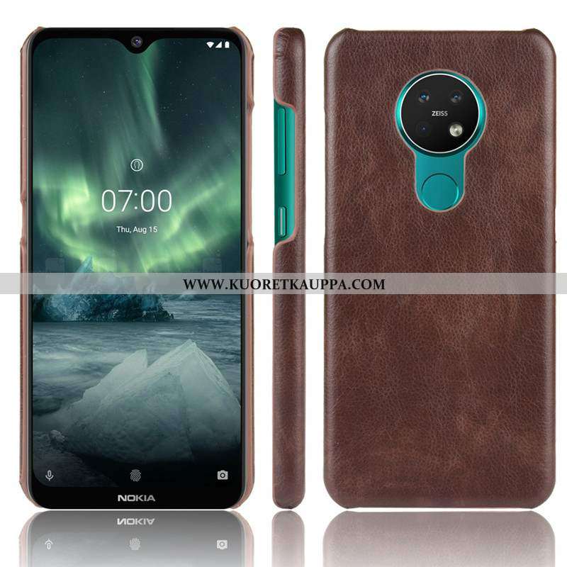 Kuori Nokia 6.2, Kuoret Nokia 6.2, Kotelo Nokia 6.2 Valo Suojaus Kova Puhelimen Pesty Suede Ruskea
