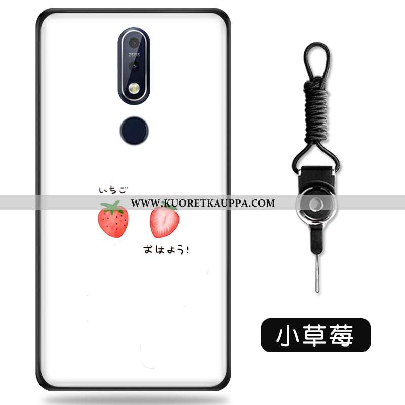 Kuori Nokia 7.1, Kuoret Nokia 7.1, Kotelo Nokia 7.1 Ihana Pehmeä Neste Luova Sarjakuva Lasi Vihreä