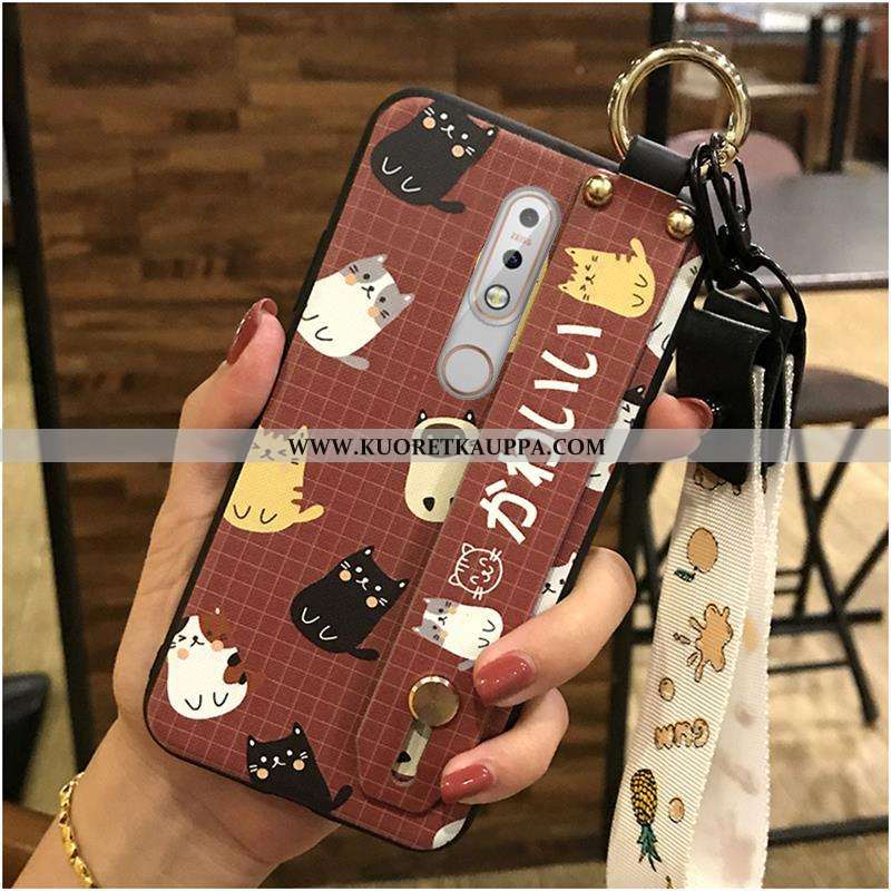 Kuori Nokia 7.1, Kuoret Nokia 7.1, Kotelo Nokia 7.1 Ihana Suuntaus Tuki Puhelimen Keltainen Keltaise