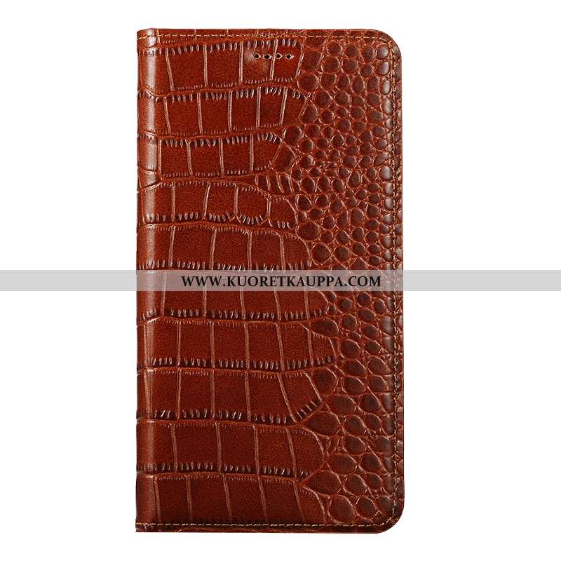 Kuori Nokia 7.1, Kuoret Nokia 7.1, Kotelo Nokia 7.1 Kukkakuvio Suojaus Aito Nahka Sininen