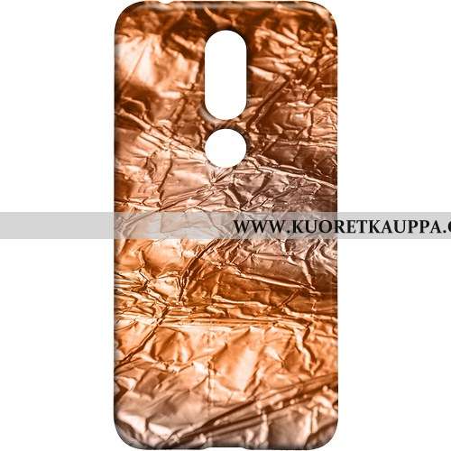 Kuori Nokia 7.1, Kuoret Nokia 7.1, Kotelo Nokia 7.1 Pesty Suede Vuosikerta Tuuli Suojaus Ruskea