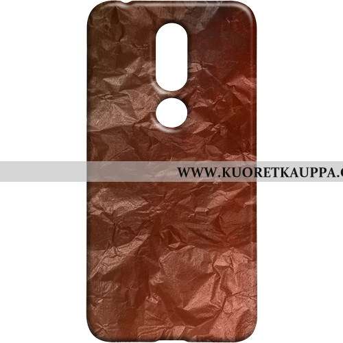 Kuori Nokia 7.1, Kuoret Nokia 7.1, Kotelo Nokia 7.1 Pesty Suede Vuosikerta Tuuli Suojaus Ruskea