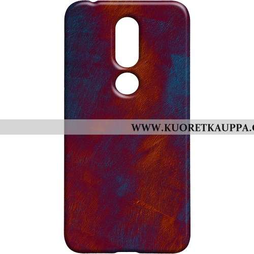 Kuori Nokia 7.1, Kuoret Nokia 7.1, Kotelo Nokia 7.1 Pesty Suede Vuosikerta Tuuli Suojaus Ruskea