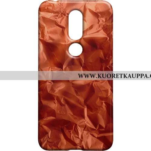 Kuori Nokia 7.1, Kuoret Nokia 7.1, Kotelo Nokia 7.1 Pesty Suede Vuosikerta Tuuli Suojaus Ruskea