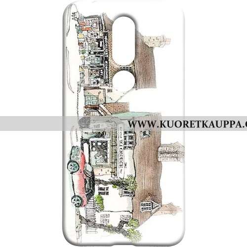 Kuori Nokia 7.1, Kuoret Nokia 7.1, Kotelo Nokia 7.1 Suojaus Kova Puhelimen Tuuli Valkoinen