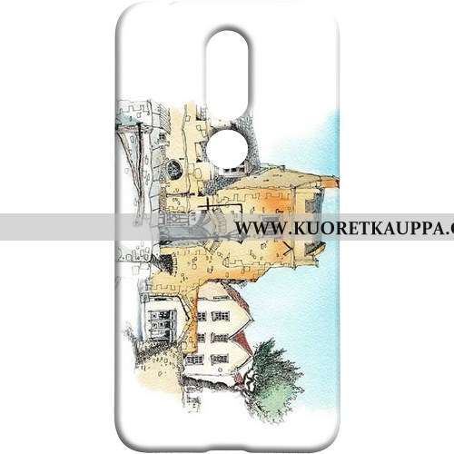 Kuori Nokia 7.1, Kuoret Nokia 7.1, Kotelo Nokia 7.1 Suojaus Kova Puhelimen Tuuli Valkoinen