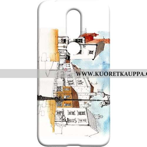 Kuori Nokia 7.1, Kuoret Nokia 7.1, Kotelo Nokia 7.1 Suojaus Kova Puhelimen Tuuli Valkoinen